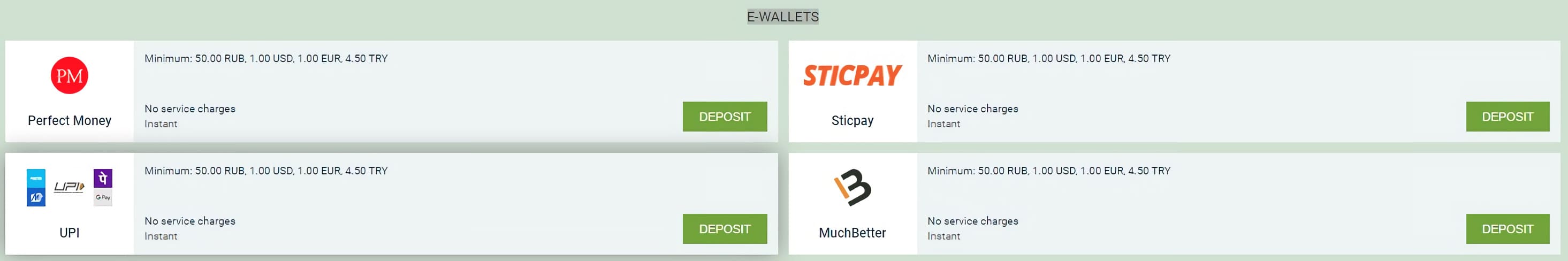 E-wallets