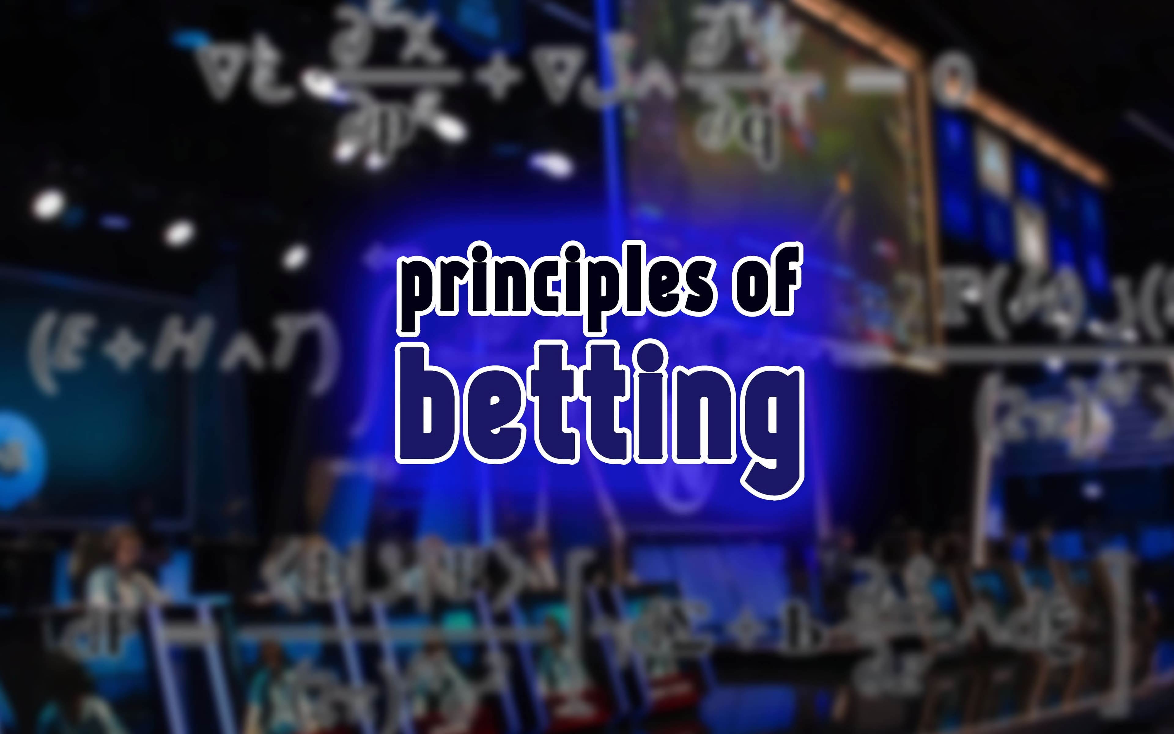 principles of betting India